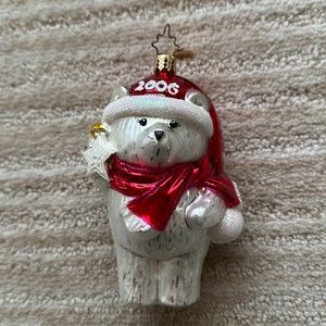 Christopher Radko Santa Bear Claus Blown Glass Ornament 3011539 2006